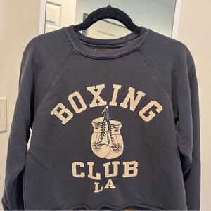 Women’s Grey cropped sweatshirt